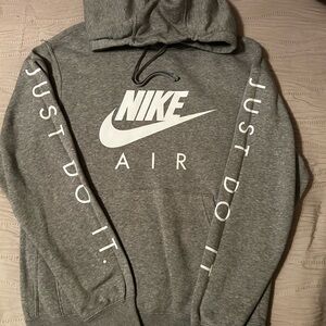Nike Men's Gray Just Do It Hoodie